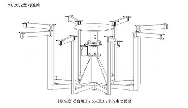 茂炫電動餐桌轉(zhuǎn)盤機(jī)芯