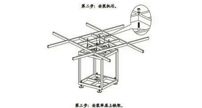 電動餐桌機芯安裝方法