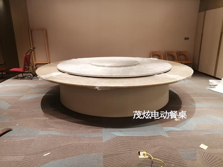 電動餐桌安裝示意圖,餐桌轉盤安裝步驟圖